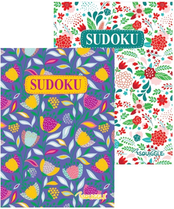 A5 Floral Cover Sudoku Word Search CrossWord Puzzles Books Book 1,2 or all 3 