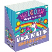 Magic Painting Unicorn & Dinosaur, 20x20cm in CDU