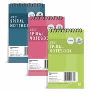 Spiral Notebook 5inchx3inch 5pk Colour Asst
