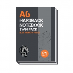 A6 Hardback Notebook 2pk A6 Hardback Notebook 2pk