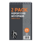 8"x5" Reporters Notepad, 2pk 8"x5" Reporters Notepad, 2pk