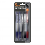 5pk Retractable Ballpoint Pens 5pk Retractable Ballpoint Pens