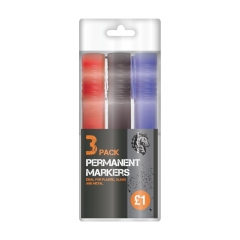 3pk Permanent Markers 3pk Permanent Markers