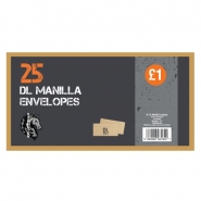 25 DL Manila Envelopes 25 DL Manila Envelopes