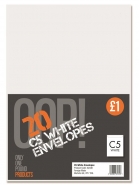 20 C5 White Envelopes