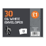 30 C6 White Envelopes 30 C6 White Envelopes