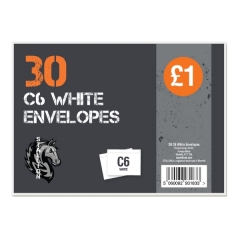 30 C6 White Envelopes 30 C6 White Envelopes
