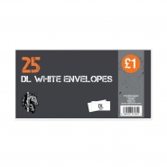 25 DL White Envelopes 25 DL White Envelopes