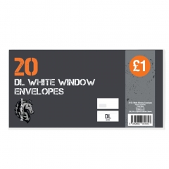 20 DL White Window Envelopes 20 DL White Window Envelopes