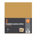 2 Size E Padded Envelopes 220x265mm 2 Size E Padded Envelopes 220x265mm