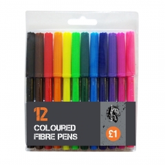 12pk Coloured Fibre Pens 12pk Coloured Fibre Pens