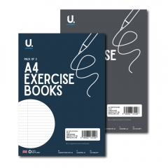 A4 Lined Exercise Book, 3pk A4 Lined Exercise Book, 3pk