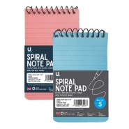 Spiral Notepad 5inchx3inch,5pk Asst 1 Spiral Notepad 5inchx3inch,5pk Asst 1