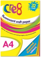 A4 Fluorescent Craft Paper 32 sheets