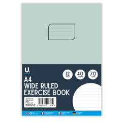 A4 Wide Ruled Exercise Book A4 Wide Ruled Exercise Book