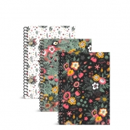 Floral A5 Spiral Notebook
