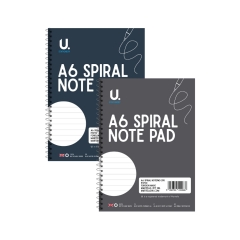 A6 Spiral Notepad 2pk Asst 1 A6 Spiral Notepad 2pk Asst 1