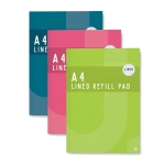 A4 Lined Refill Pad Colour Asst A4 Lined Refill Pad Colour Asst