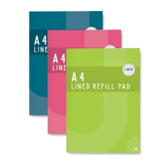 A4 Refill Pad Colour Asst 1