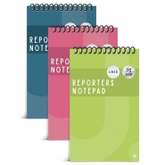 Reporters Note Pad 5inchx8inch 70gsm Colour Asst 1