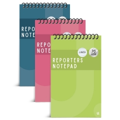 Reporters Notepad 5Inchx8Inch 70gsm Colour Asst Reporters Notepad 5Inchx8Inch 70gsm Colour Asst