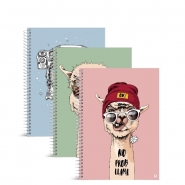 Fun Llama A5 Spiral Notebook