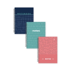 Soft Abstract A6 Spiral Notebook 2pk Soft Abstract A6 Spiral Notebook 2pk