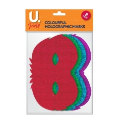 Holographic Mask Colourful, 8pk Holographic Mask Colourful, 8pk