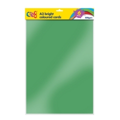 A3 Bright Coloured Card, 6 sheets A3 Bright Coloured Card, 6 sheets