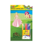 Princess Activity Pack with 6pk Fibre Pens Princess Activity Pack with 6pk Fibre Pens