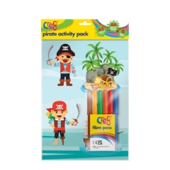 Pirates Activity Pack with 6pk Fibre Pens