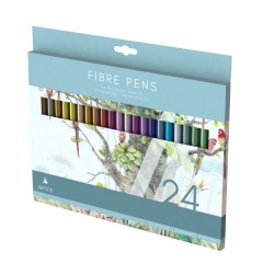 Artist Fibre Pens, 24 Colours Artist Fibre Pens, 24 Colours