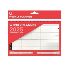 Red & Black Weekly Planner, 29.7 x 21cm
