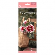 Slim Calendar Flowers, 42 x 15 cm