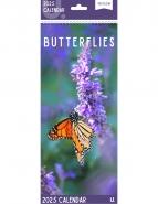 Slim Calendar Butterflies, 42 x 15cm