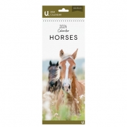 Slim Calendar Horses, 42 x 15cm
