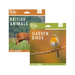 Square Calendar British Wildlife 2 Asst, 28.5 x 28.5cm Square Calendar British Wildlife 2 Asst, 28.5 x 28.5cm