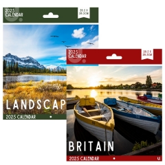 Square Calendar Britain & Landscapes, 2 Asst,28.5x28.5cm