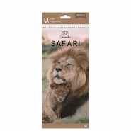 Slim Postal Calendar Safari, 30 x 15cm