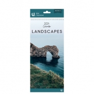 Slim Postal Calendar Landscapes, 30 x 14cm