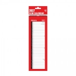 Red & Black Slim Calendar, 16 x 41cm Red & Black Slim Calendar, 16 x 41cm