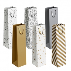 Gold & Silver Patterned Giftbag Bottle Gold & Silver Patterned Giftbag Bottle