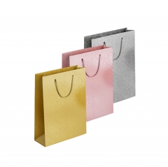 Cross-hatch Embossed Metallic G&S Giftbag Large Cross-hatch Embossed Metallic G&S Giftbag Large