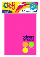 A5 Neon Card, 20 sheets