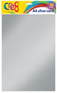 A4 Silver Card, 10 sheets