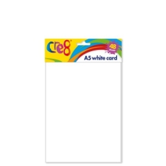 A5 White Card, 48 sheets A5 White Card, 48 sheets
