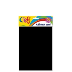 A5 Black Card, 30 sheets