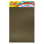 A4 Foiled Black & Gold Card, 5 sheets A4 Foiled Black & Gold Card, 5 sheets