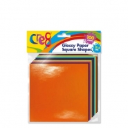 Glossy Paper Square Shapes, 100 sheets