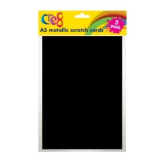A5 Metallic Scratch Card, 5 sheets A5 Metallic Scratch Card, 5 sheets